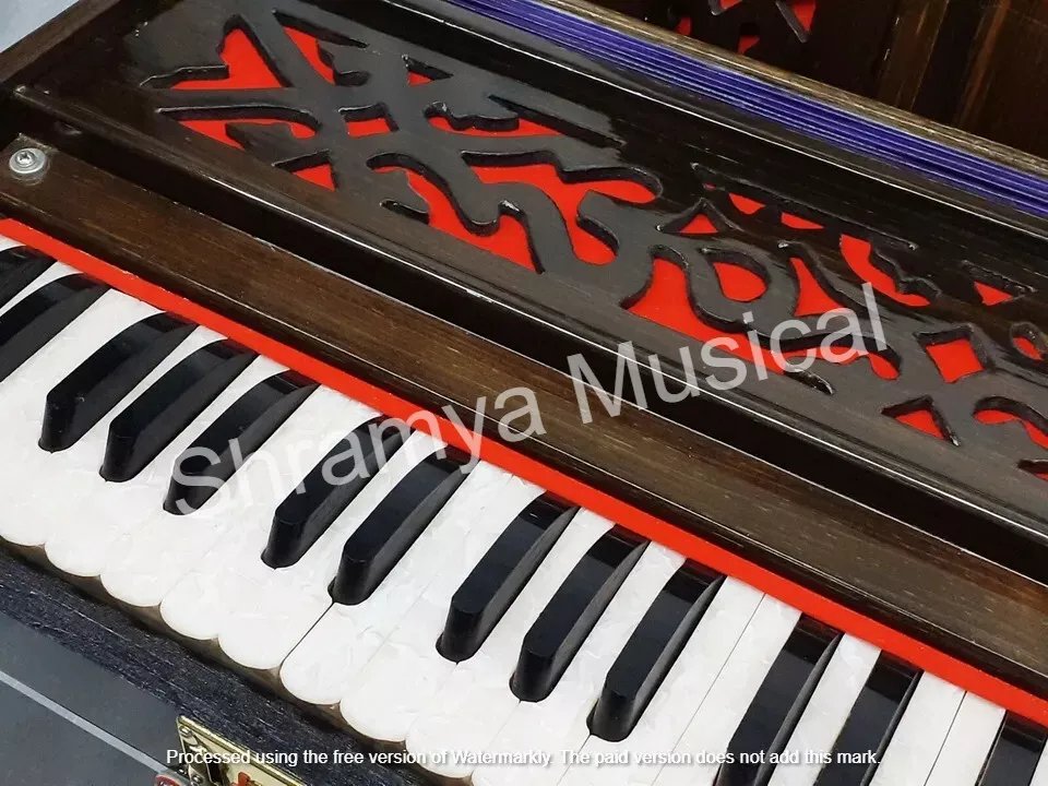 Standard Harmonium 32 Keys 2.5 Octave Tune 432 Hz Dark Brown Color - Harmonium_OLD INDIAN CRAFTS