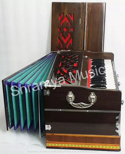 Standard Harmonium 32 Keys 2.5 Octave Tune 432 Hz Dark Brown Color - Harmonium_OLD INDIAN CRAFTS