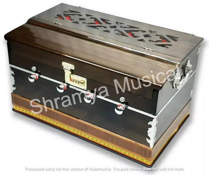 Standard Harmonium 32 Keys 2.5 Octave Tune 432 Hz Dark Brown Color - Harmonium_OLD INDIAN CRAFTS