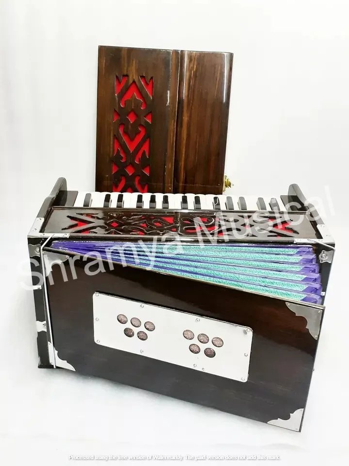 Standard Harmonium 32 Keys 2.5 Octave Tune 432 Hz Dark Brown Color - Harmonium_OLD INDIAN CRAFTS