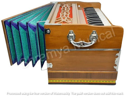 Standard Harmonium 32 keys 4 Stopper Brown Color 432 Hz By Oldindiancrafts - Harmonium_OLD INDIAN CRAFTS