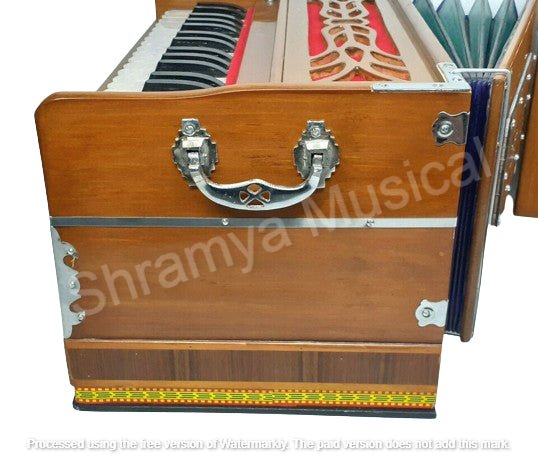 Standard Harmonium 32 keys 4 Stopper Brown Color 432 Hz By Oldindiancrafts - Harmonium_OLD INDIAN CRAFTS