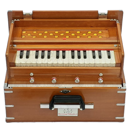 safari Harmonium 32 Keys Brown Color 4 Stops - Harmonium_OLD INDIAN CRAFTS