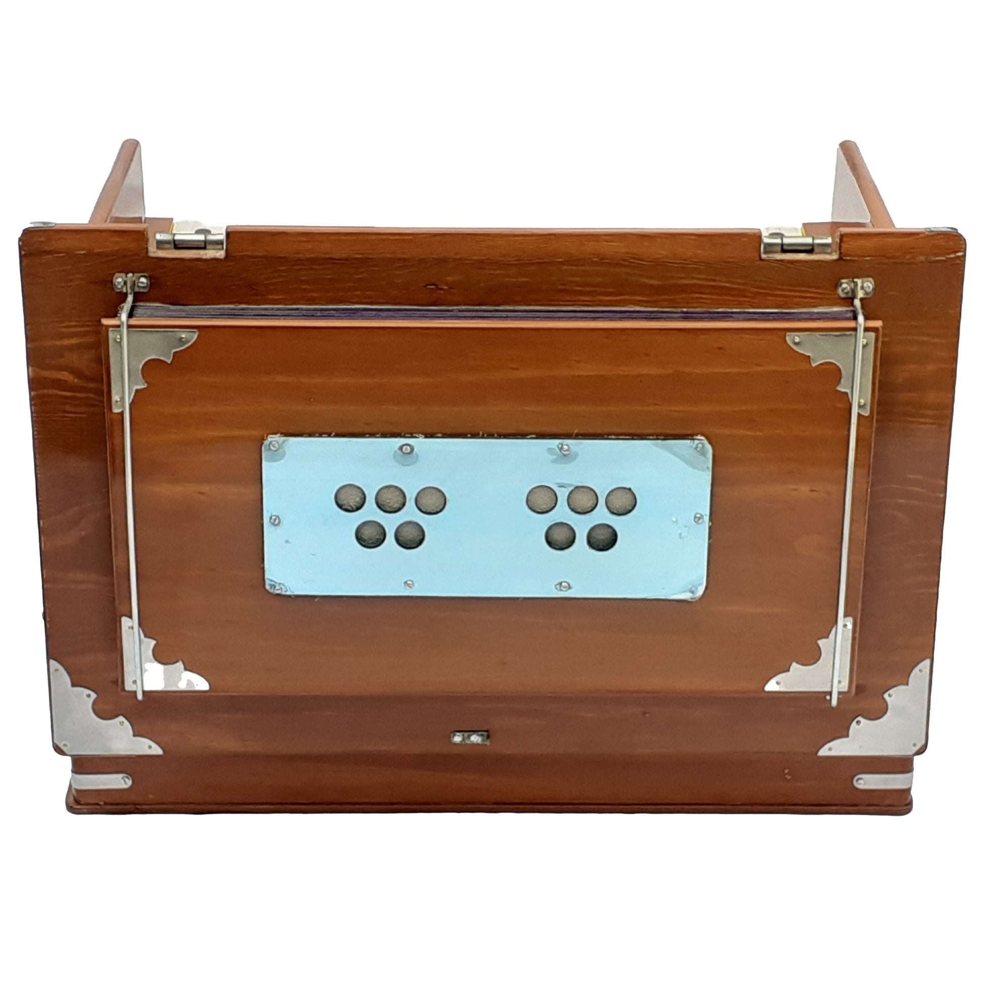 safari Harmonium 32 Keys Brown Color 4 Stops - Harmonium_OLD INDIAN CRAFTS