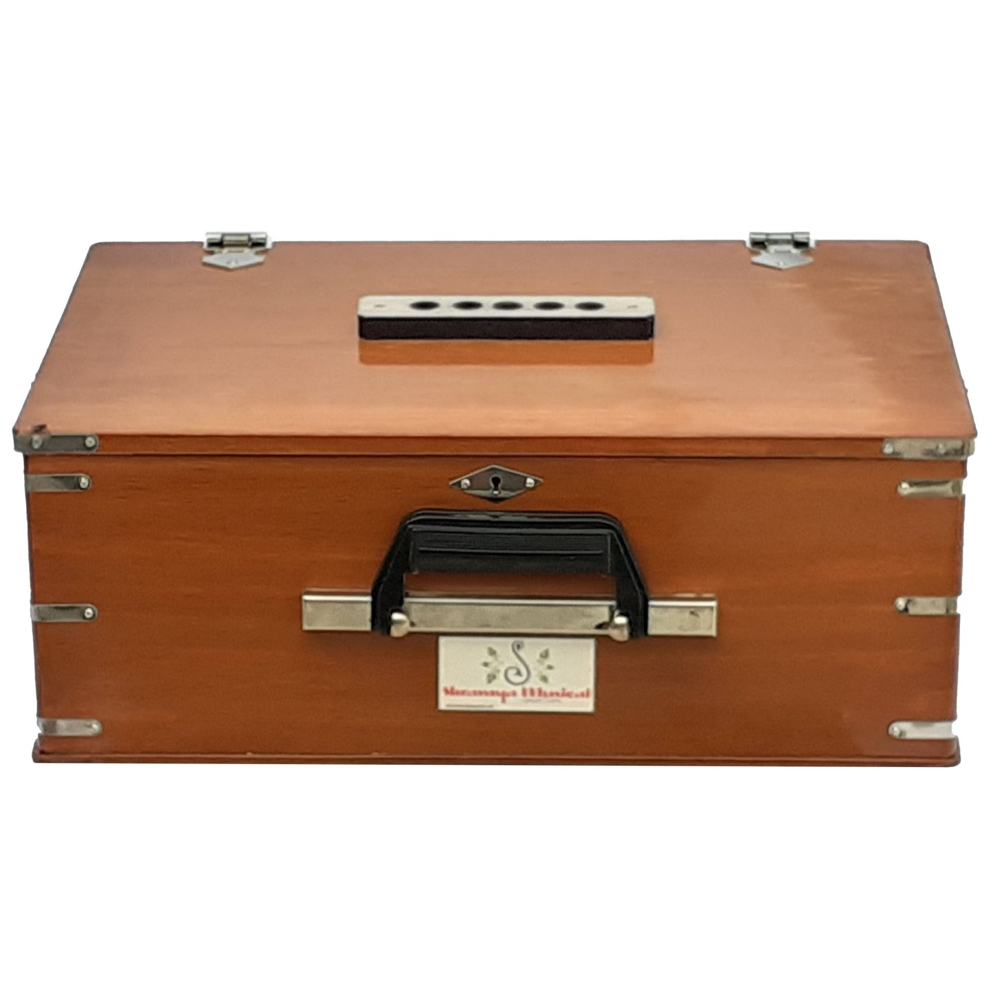 safari Harmonium 32 Keys Brown Color 4 Stops - Harmonium_OLD INDIAN CRAFTS